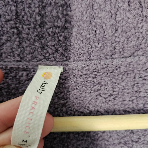Daily Practice by‎ Anthropologie Cosy Purple Cardigan Size Medium - Picture 9 of 10